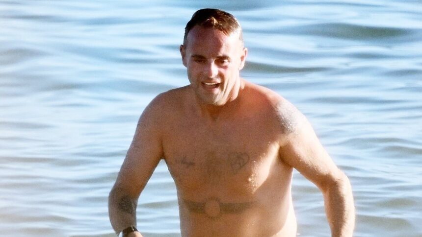 ant mcpartlin gets another tattoo tribute to his wife anne marie corbett as he shows off his new ink on the beach during portugal holiday 689070f4059d0