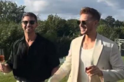 emmerdale stars who played brothers on the itv soap are set to tie the knot today in 100000 ceremony at 5000 acre wilderness venue with a star studded guest list 6893634a51ec6