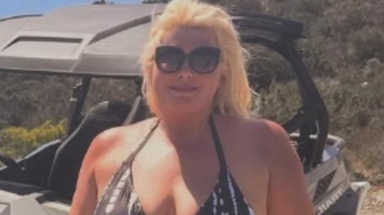 gemma collins flaunts her incredible weight loss in a black bikini as she poses for sizzling snap during sun soaked cyprus getaway after losing two stone on mounjaro 68b052392edd9