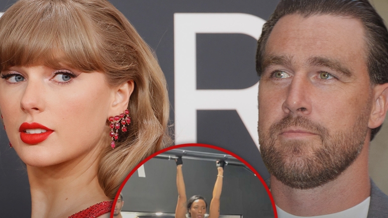 kayla nicole grinds in gym after travis kelce taylor swift engagement news 68af10218414b