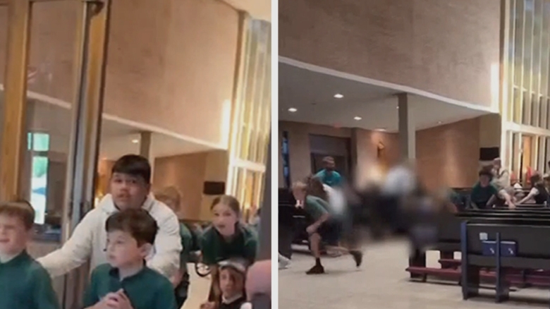 minneapolis school shooting video shows children fleeing church 68b09b49b9a2b