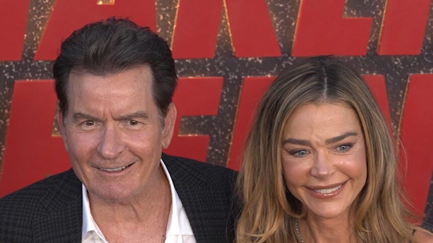denise richards charlie sheen reunite on red carpet for documentary debut 68bb14350b62b