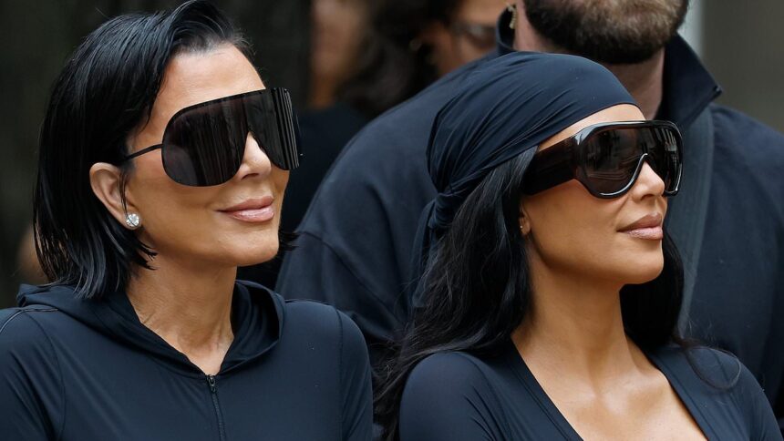its the kimbots khloe kardashian and kris jenner after that 100k facelift morph into kim in their matching skin tight looks at nikeskims event 68d54b32089bf