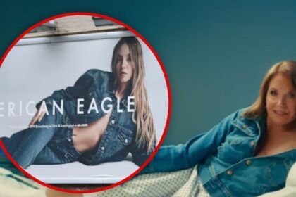 katie couric spoofs sydney sweeneys jeans ad for colon cancer awareness 68d55e3e43c7d