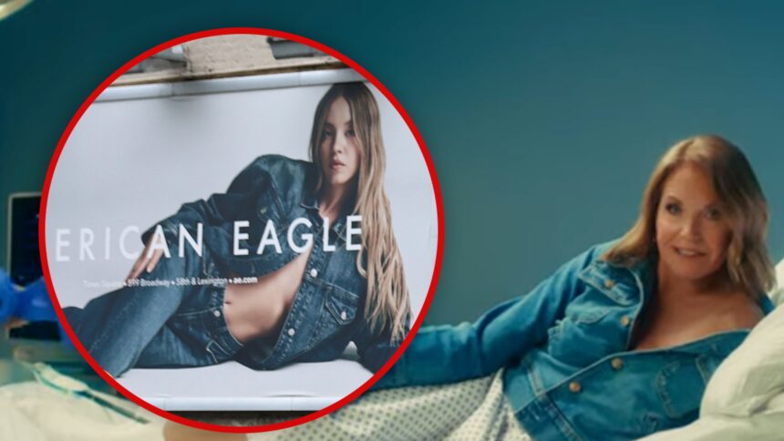 katie couric spoofs sydney sweeneys jeans ad for colon cancer awareness 68d55e3e43c7d