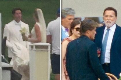 patrick schwarzenegger marries abby champion in star studded wedding 68bd96645c4d5