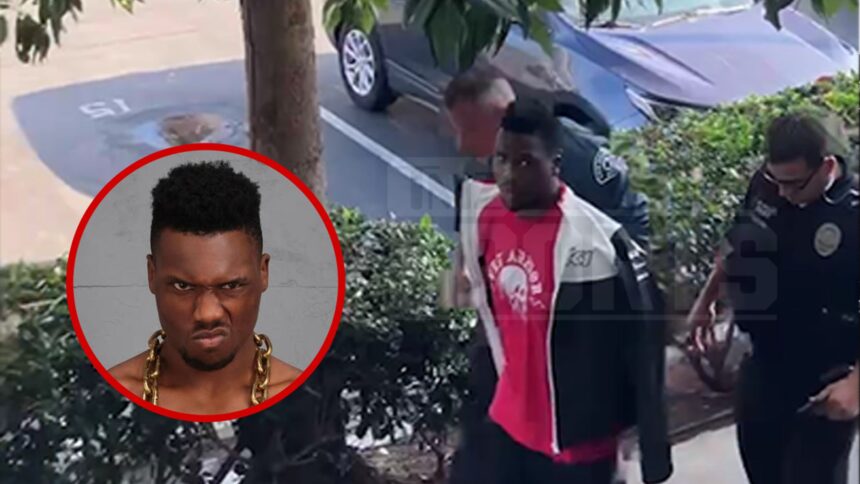 raja jackson escorted out of apartment in handcuffs arrest video shows 68cd6bd757896