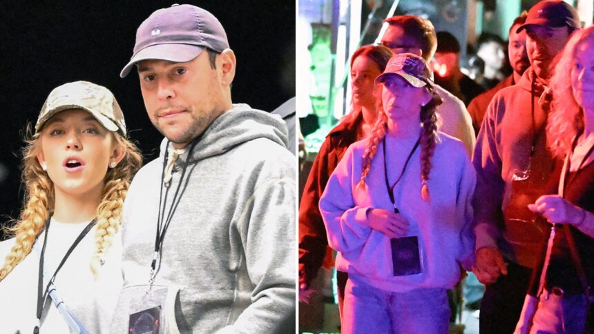 sydney sweeney scooter braun hit halloween horror nights with her parents 68dab24e1d5bd