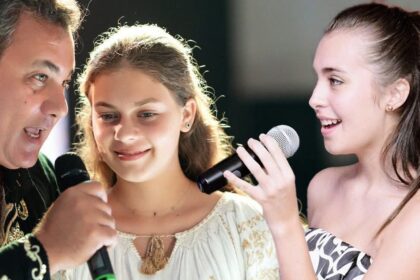 ce frumusele sunt nepoatele lui ion dolanescu ambele canta cu foc pe scena dragos dolanescu cred ca tata zambeste din cer de ce ele nu si vorbesc 68fa47eb275e7