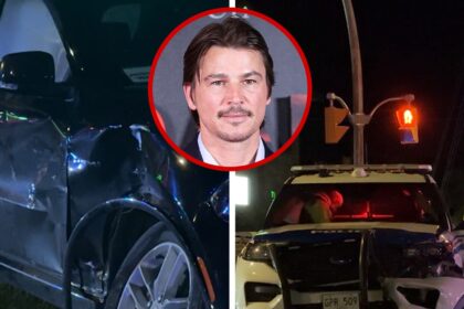 josh hartnetts car crash with police see all the wreckage 68dc5a8ba3549