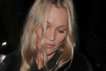 kate moss looks all partied out as she is piled into a cab during unsteady departure from kim kardashians 45th birthday bash in london 68f9fce99e02a