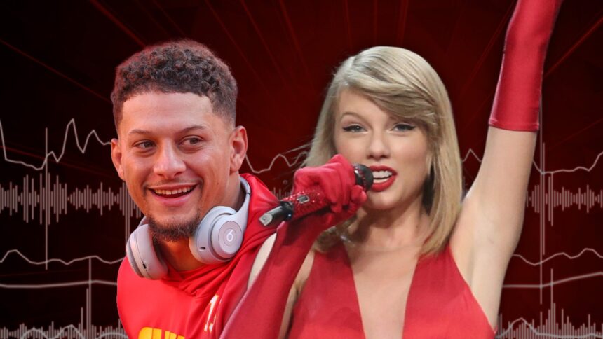 patrick mahomes says hell be blaring taylor swifts album at chiefs facility 68dfde9096610