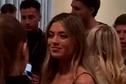 sam thompsons new girlfriend talitha balinska attempts to avoid awkward run in with his ex samie elishi at beauty event 68eede940c081