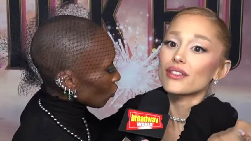 ariana grande and cynthia erivo cause a stir with another ridiculous red carpet moment 691aecb412454