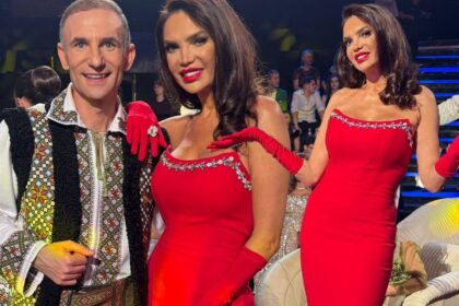 cristina spatar aparitie de regina la filmarile pentru protevelion artista a stralucit intr o rochie rosie ca focul si a sustinut un moment special cu nicolae botgros cum se mentine 690df6fda16d6