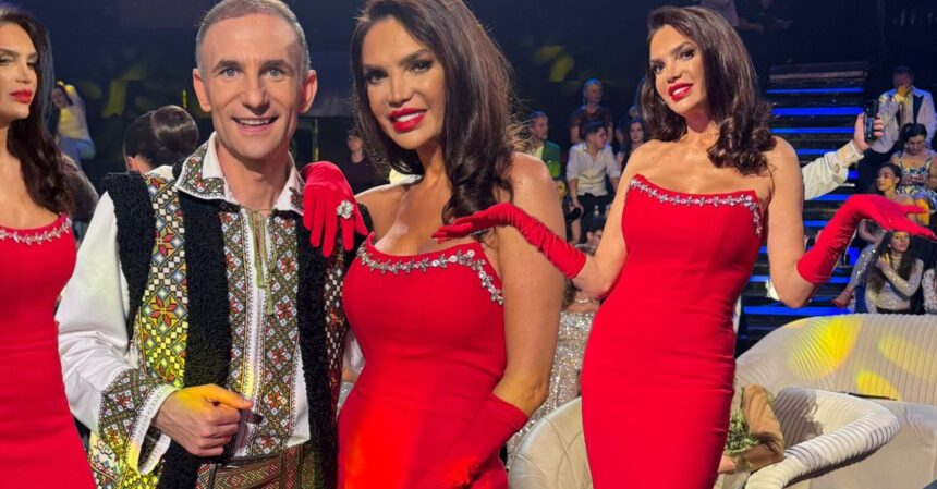 cristina spatar aparitie de regina la filmarile pentru protevelion artista a stralucit intr o rochie rosie ca focul si a sustinut un moment special cu nicolae botgros cum se mentine 690df6fda16d6