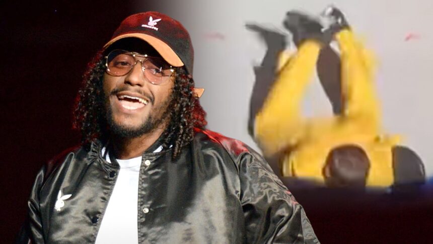 rb singer lloyd faceplants onstage on video 69226b4babac1