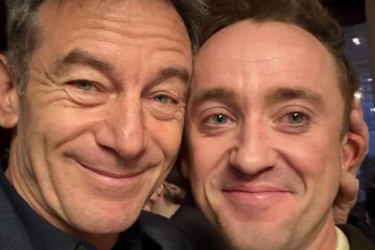 so brave so proud harry potters jason isaacs supports screen son tom felton as they enjoy a malfoy reunion at broadway show 691d8fae1efc6