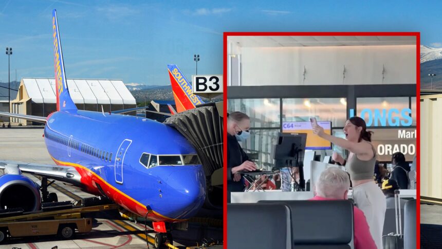 southwest airlines passenger has meltdown after flight overbooked 692350fa727eb