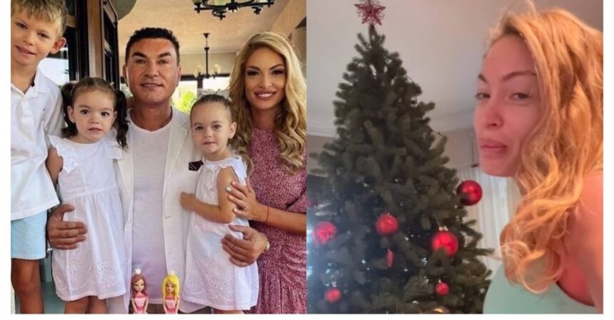 valentina pelinel a furat startul craciunului sotia lui cristi borcea s a apucat de impodobit bradul in noiembrie 69106a0814460