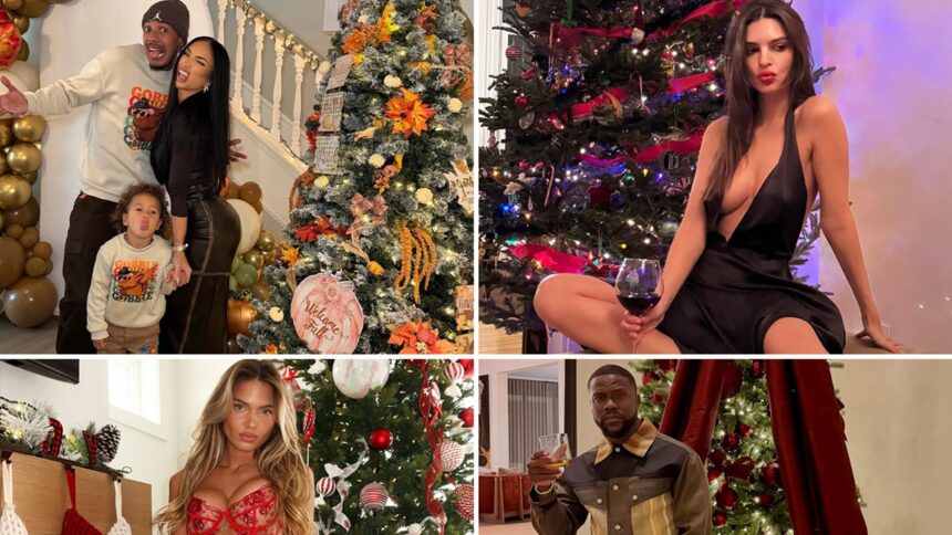 celebrity christmas trees 2025 yule love these festive photos 694bac534dac1