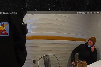 cops confront luigi mangione at mcdonalds in new body cam footage 6938a3914bf27