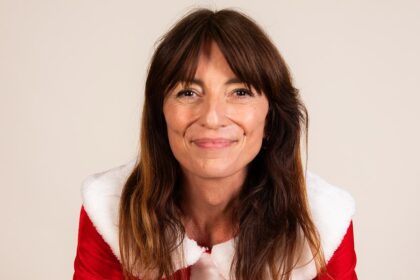 davina mcclaus newly married star shows off her festive look as she frolics on an armchair in playful snaps 694bde5cd1ecc