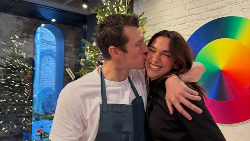 dua lipa and fiance callum turner look loved up celebrating with family as makeup free lorraine kelly tucks into a boxing day mcdonalds 694f20b931952