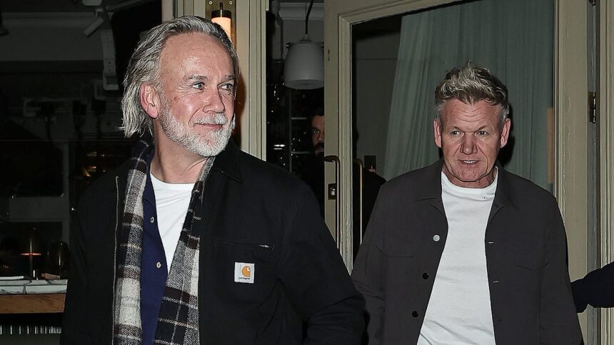 gordon ramsay moves on from his feud with his former protege marcus wareing as they head out to dinner together amid bitter row with daughter hollys in laws 692d80292ba45