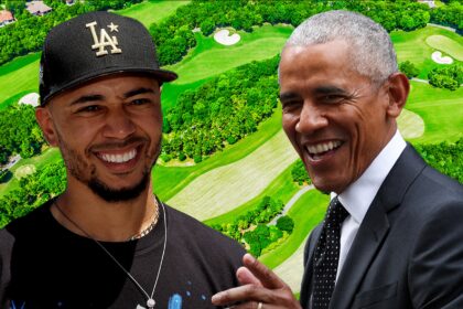 mookie betts plays golf with barack obama at swanky los angeles country club 694c9b4e58d08