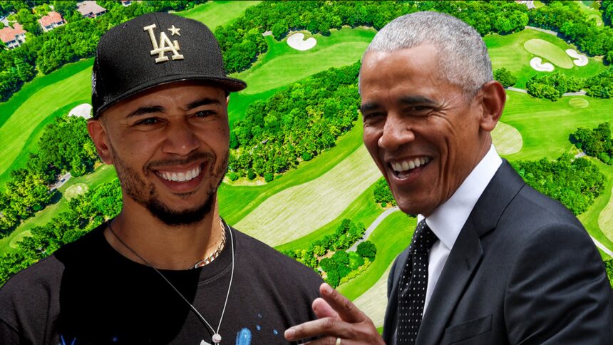 mookie betts plays golf with barack obama at swanky los angeles country club 694c9b4e58d08