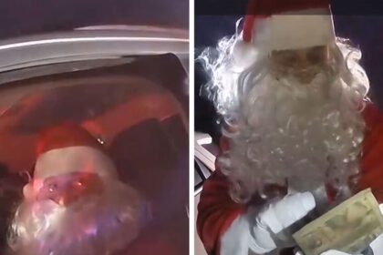 santa gets pulled over by police for speeding in ohio in hilarious video 694d85b2c9203
