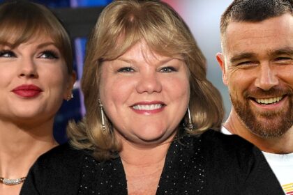taylor swifts mom set her up with travis kelce tells story on camera 694575eeee66c