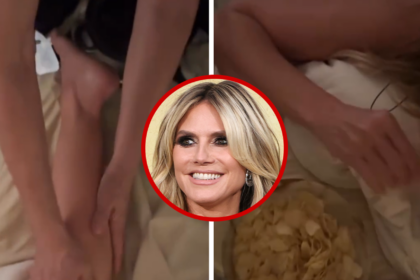 heidi klum noshes on bowl of potato chips during naked massage 697a125ee35ab