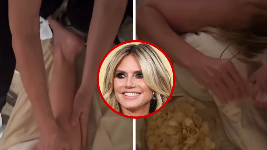 heidi klum noshes on bowl of potato chips during naked massage 697a125ee35ab