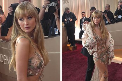 jennifer lawrence stuns in naked dress at 83rd golden globe awards 6964f81c6bca0