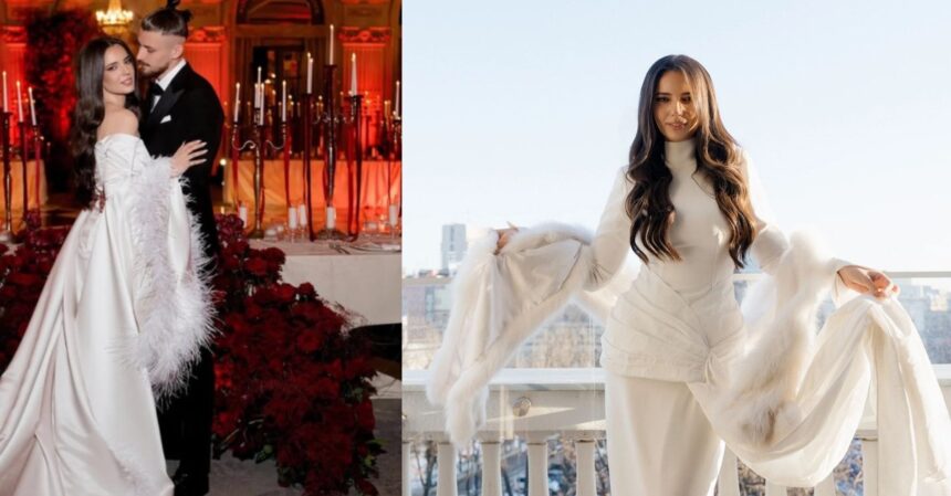 nunta anului in lumea sportului ioana si radu dragusin rochiile miresei au costat 7000 de euro si au fost facute de o romanca din piatra neamt 69734a8b47dc0