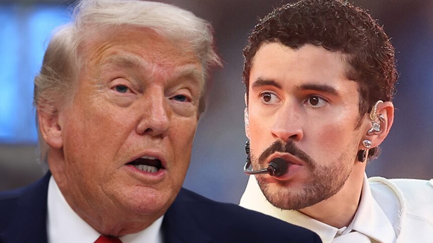 president trump slams bad bunnys super bowl lx performance 6989e32cc16a4